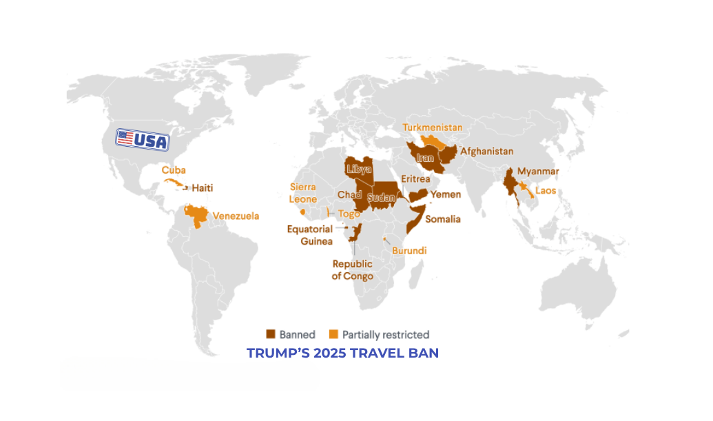 Quick Guide to the Countries on Trump’s 2025 Travel Ban List
