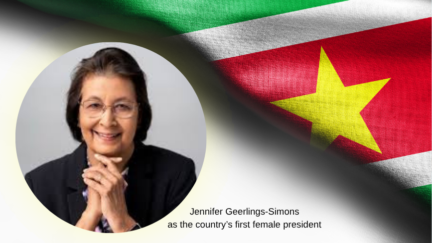 Suriname – First female President sworn in